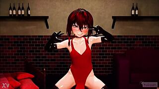 Watch this horse dildo ride show!