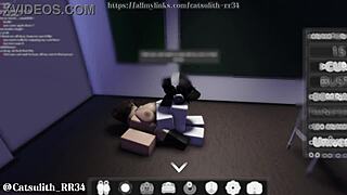 Teacher Bends Over Student For Doggystyle Blowjob And Cum In Classroom. She Rides Him To Orgasm.