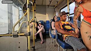 Married Woman Teases Stranger on Bus!