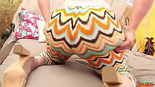 Big butts Marcy Diamond dominate in wild lesbian ass play