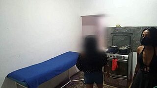 Neighbor Seduces My Best Friend Brunette Milf During Dinner Prep