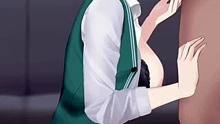 Doing It With My Coworker In 3D Anime, Creampie And Squirting