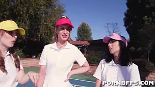 daphne dare and cleo clementine bent over in hardcore action