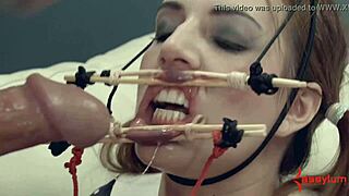 كيف تتعامل دمية الشفط أليشا آدامز مع الضرب الخشن على الوجه في ثلاثية؟