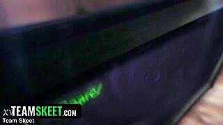 Naughty Thief with Pierced Nipples Punished Hard in Juicy Submission Scene. Clothes Ripped in Erotic Clash.