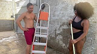 asked neighbor for ladder, got raw pussy instead