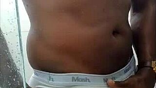 Nego Rubi Shows Off Huge Thick Cock in Public Display