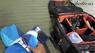 Hot milf gives a tasty blowjob before heading to the train.