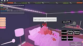 Fucking My Cute Ebony Girlfriend In Roblox Game With Intense Sex