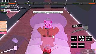 Fucking My Cute Ebony Girlfriend In Roblox Game With Intense Sex