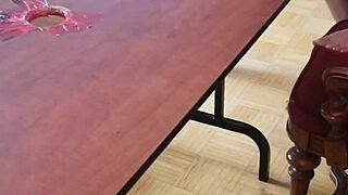 hey, watch her stomp cum right outta that cock