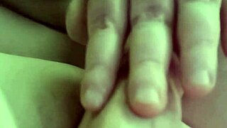 Crazy close-up with toothbrush and ruined double cumshots