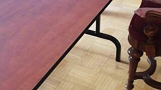 hey, watch her stomp cum right outta that cock