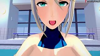 Samus Aran Fucking Behind The Pool 3 Metroid Full Fantasyking3!