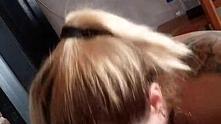 Brunette Blows Cock And Gets Hardcore Plowed