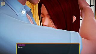 Redhead teen plays erotic game with new family in homemade clip full of big assets