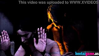 3d witcher milf gets pounded from behind