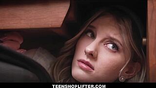 skinny blonde teen reporter melody marks watches petite ebony willow ryder bang mall cop danny mountain