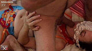 Rough deepthroat action with a French star in stunning lingerie