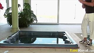 Hey, watch female boxer Angelica Heart ride a hard pole?