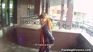 Not Shy Rina Teen Fucked Hard on Stairway Doggystyle  