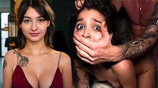 Leg-Shaking Orgasm Leaves Teen Brunette Trembling in Homemade Cowgirl Ride.