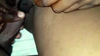 Hairy ebony pussy gets pounded hard, damn! 😜