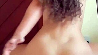 Curly Blonde Hottie Dancing Funk Naked!