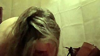 European slave girl bends over for humiliating pov flashing in homemade setup