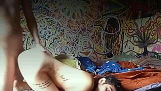 hey, see this tiny teen get pounded till she squirts hard?