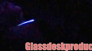 Black-Light Secret Model Caught in Backstage Oral Action on Hidden Cam