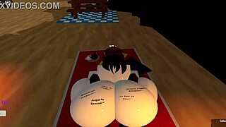 Fat ass whore intriguingly gets bred in Roblox world