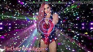 how does a crossdressing slut transform with a rabbit toy?