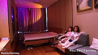 You explore a sex doll brothel first time, choosing a fuck doll with monster cock