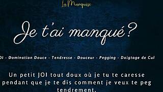 French Audio Porn with Pegging and Jerk Off Instructions