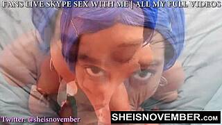 Bitch Gets Rough Deepthroat from Angry Step Dad. Sheisnovember Takes It All!