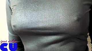 Crossdresser Flaunts Big Ass in See-Through Outfit!