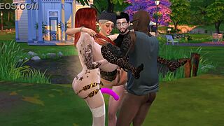 i love watching mortimer and duncan bang sabri hard. mercedes joins for wild 4some action tonight.