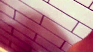 In the bathroom, she encounters a massive cock and gives a deepthroat blowjob during the dickflash adventure part one