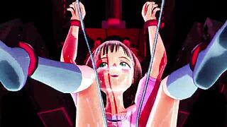 haruka faces squirting challenge in anime adventure