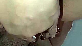 Emo girl enjoys anal creampie swallow