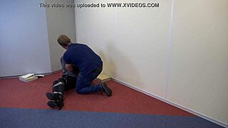 Teen Violet Haze Bound as Real Estate Agent in Gagging BDSM Tape