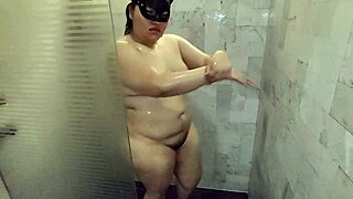 Taking a horny shower, waiting for cock.