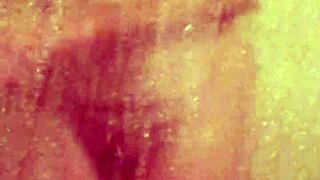 Shy Girl Bathes In Shower With Hesitation