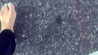 Dirty Calloused Soles On Bare Feet