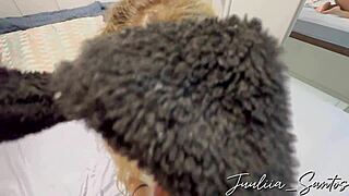 Teen Dresses As Bunny For Teacher's Big Cock Swallow And Pussy Fuck