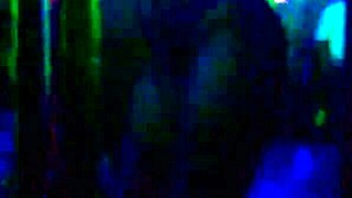 Ebony babe strips in public