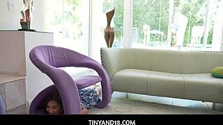 mina luxx sucks bf's thick cock after hide and seek game 😏