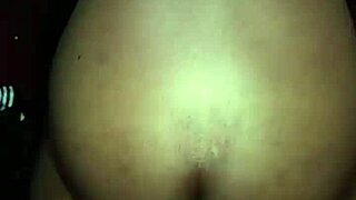 pretty ebony wife, why bend over for husband's monster cock in doggystyle till he cums inside her pussy?