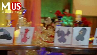 Alyx Star and Chris Blaccwood Engage in Intense Jerkaoke Session with Group Masturbation and Fetish Play